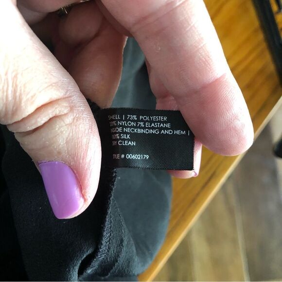 Club Monaco Scoop Neck Ruffle Silk Hem Blouse - S - Picture 12 of 12